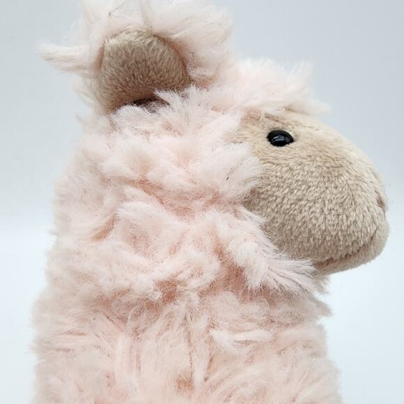 Steiff Leandro Llama Plush 6" Pink Fur Soft Cuddly Friends Stuffed Animal Toy - Picture 5 of 9
